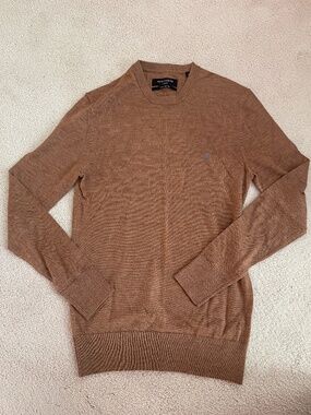 All Saints Brown Merino Wool Long Sleeve XS  Sweater